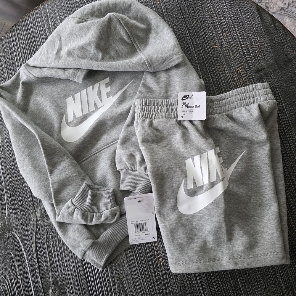 Nike Dark Gray Heather 2PC Set Kids